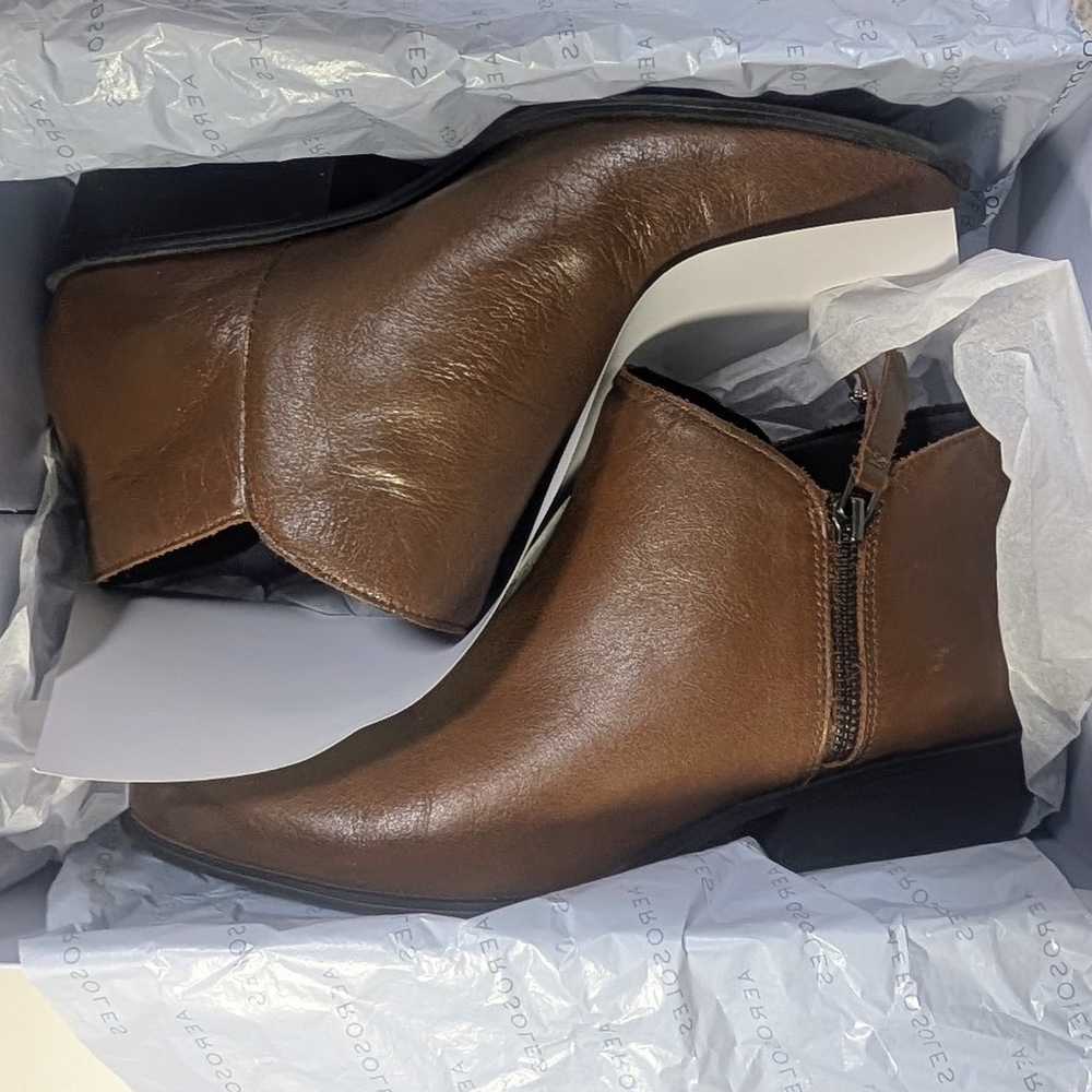 AEROSOLES Mocha Ankle Boots - Picture 3 of 7